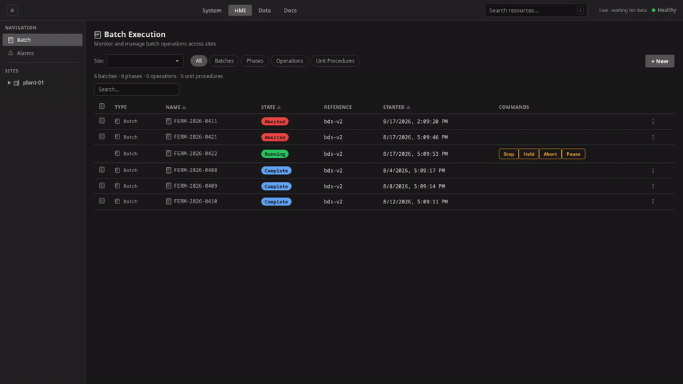 The Audit Trail view at /data: records queried and filtered by action, a row expanded to its full user, reason, and old and new values, and the archive integrity card verifying the sealed record chain